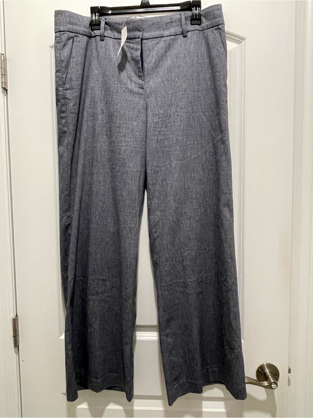 Loft Blueish Gray Wide Leg Dress Pants